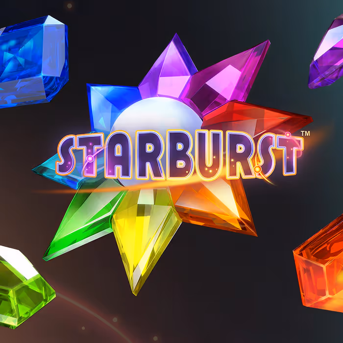 Starburst slot shimmering with neon gems at Betzora